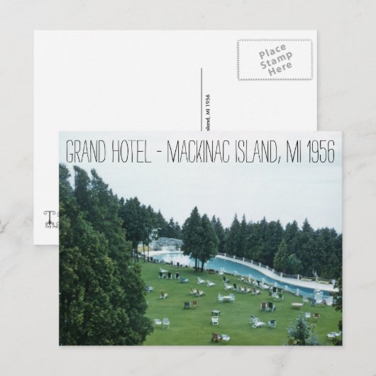 Activiteiten in de omgeving van Grand Hotel 1956 M Briefkaart (Voorkant / Achterkant)