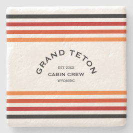 Activiteiten in de omgeving van Grand Teton Cabin  Stenen Onderzetter