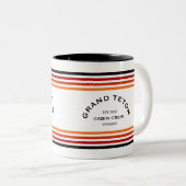 Activiteiten in de omgeving van Grand Teton Cabin  Tweekleurige Koffiemok (Voorkant rechts)