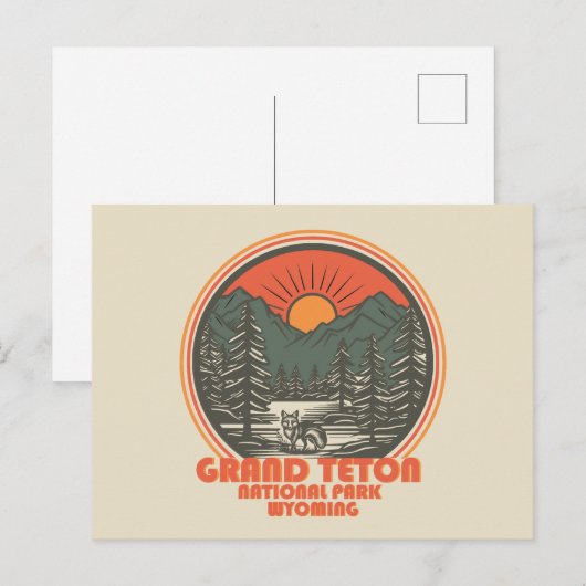 Activiteiten in de omgeving van Grand Teton Mounta Feestdagenkaart (Voorkant / Achterkant)