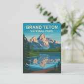 Activiteiten in de omgeving van Grand Teton Nation Briefkaart (Staand voorkant)