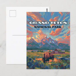 Activiteiten in de omgeving van Grand Teton Nation Briefkaart