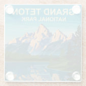 Activiteiten in de omgeving van Grand Teton Nation Glazen Onderzetter (Achterkant)