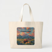 Activiteiten in de omgeving van Grand Teton Nation Grote Tote Bag (Voorkant)