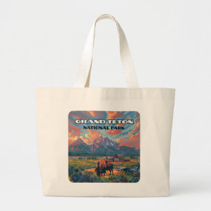 Activiteiten in de omgeving van Grand Teton Nation Grote Tote Bag