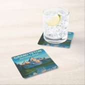 Activiteiten in de omgeving van Grand Teton Nation Kartonnen Onderzetters (Insitu)