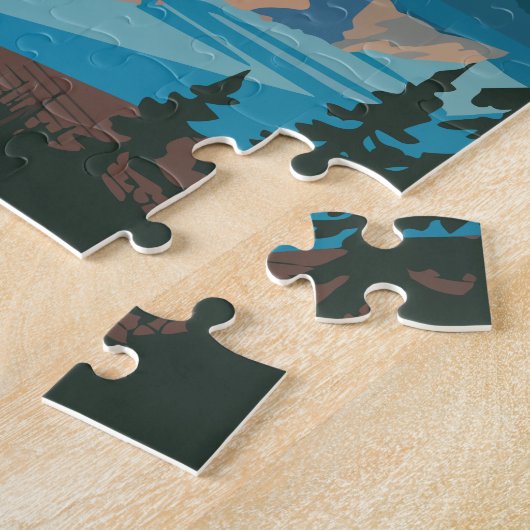 Activiteiten in de omgeving van Grand Teton Nation Legpuzzel (Zijkant)