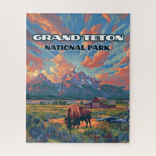 Activiteiten in de omgeving van Grand Teton Nation Legpuzzel (Verticaal)