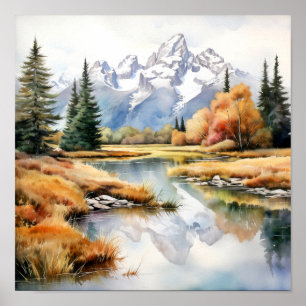 Activiteiten in de omgeving van Grand Teton Nation Poster