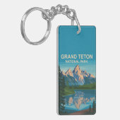 Activiteiten in de omgeving van Grand Teton Nation Sleutelhanger (Voorkant Links)