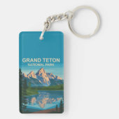 Activiteiten in de omgeving van Grand Teton Nation Sleutelhanger (achterkant)