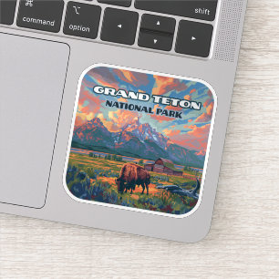 Activiteiten in de omgeving van Grand Teton Nation Sticker