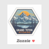 Activiteiten in de omgeving van Grand Teton Nation Sticker (Vel)