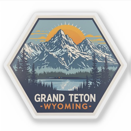 Activiteiten in de omgeving van Grand Teton Nation Sticker (Voorkant)