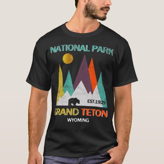 Activiteiten in de omgeving van Grand Teton Wyomin T-shirt (Voorkant)