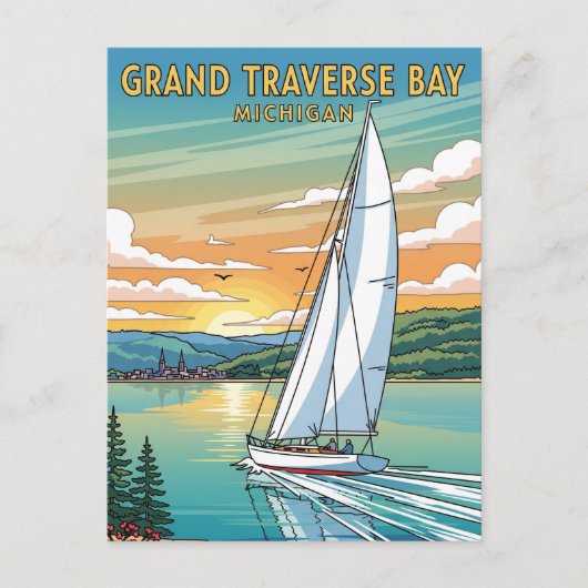 Activiteiten in de omgeving van Grand Traverse Bay Briefkaart (Voorkant)