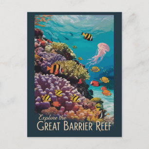 Activiteiten in de omgeving van Great Barrier Reef Briefkaart