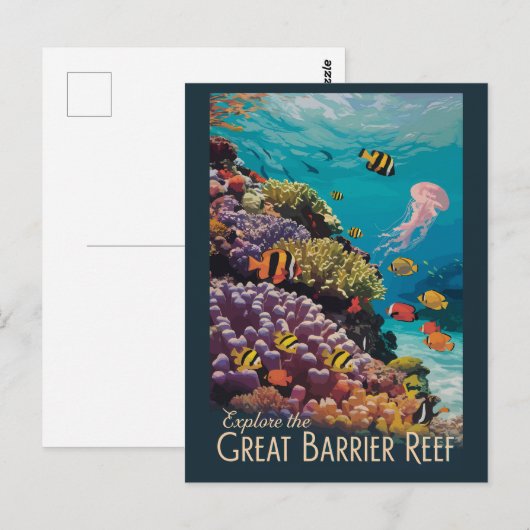 Activiteiten in de omgeving van Great Barrier Reef Briefkaart (Voorkant / Achterkant)