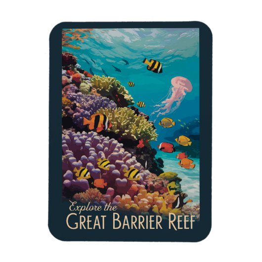 Activiteiten in de omgeving van Great Barrier Reef Magneet (Verticaal)