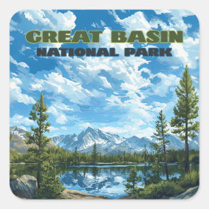 Activiteiten in de omgeving van Great Basin Nation Vierkante Sticker
