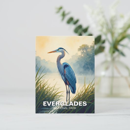 Activiteiten in de omgeving van Great Blue Heron E Briefkaart (Staand voorkant)