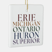 Activiteiten in de omgeving van Great Lakes Theme  Keramisch Ornament (Rechts)
