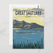 Activiteiten in de omgeving van Great Salt Lake Ut Briefkaart (Voorkant / Achterkant)