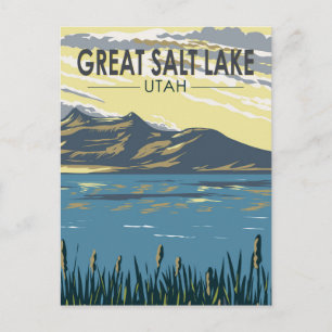 Activiteiten in de omgeving van Great Salt Lake Ut Briefkaart