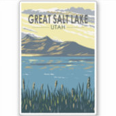Activiteiten in de omgeving van Great Salt Lake Ut Sticker (Voorkant)