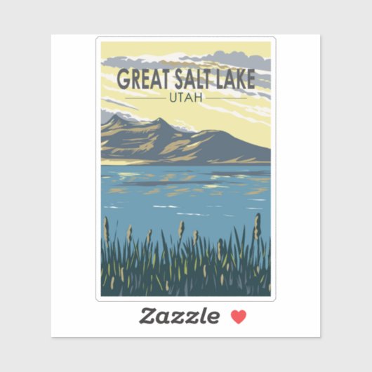 Activiteiten in de omgeving van Great Salt Lake Ut Sticker (Vel)