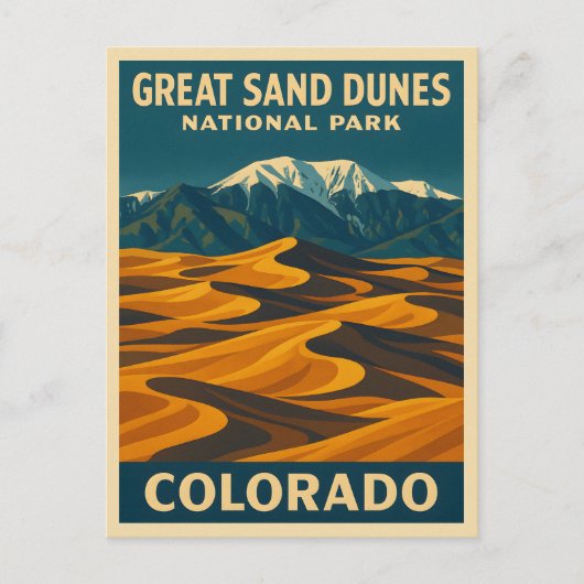 Activiteiten in de omgeving van Great Sand Dunes N Briefkaart (Voorkant)