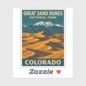 Activiteiten in de omgeving van Great Sand Dunes N Sticker (Vel)