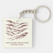 Activiteiten in de omgeving van Great Smoky Mounta Sleutelhanger (Achterkant)