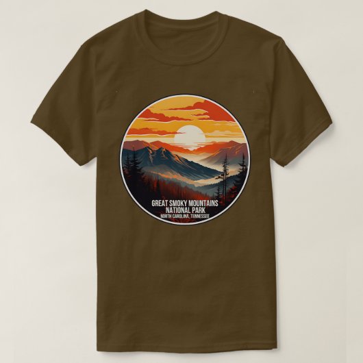 Activiteiten in de omgeving van Great Smoky Mounta T-shirt (Design voorkant)