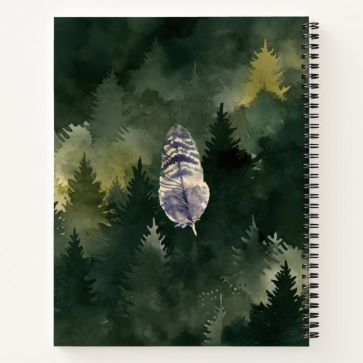 Activiteiten in de omgeving van Green Waterverf Fo Notitieboek (Achterkant)