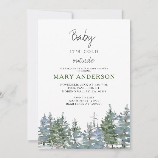 Activiteiten in de omgeving van Green Winter Fores Kaart (Voorkant)