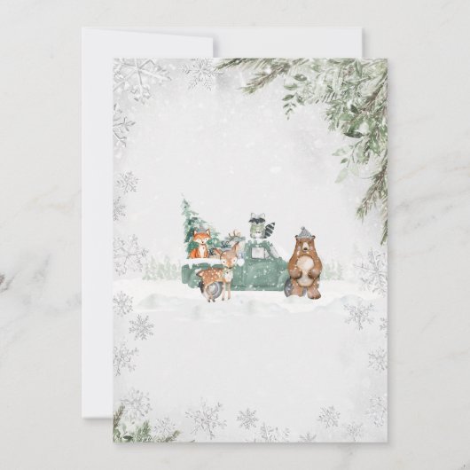 Activiteiten in de omgeving van Green Winter Woodl Kaart (Achterkant)