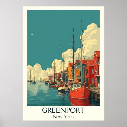 Activiteiten in de omgeving van Greenport New York Poster (Voorkant)