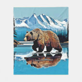 Activiteiten in de omgeving van Grizzly Lake Mount Fleece Deken (Voorkant)