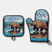 Activiteiten in de omgeving van Grizzly Lake Mount Ovenwant & Pannenlap Set (Voorkant)