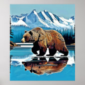 Activiteiten in de omgeving van Grizzly Lake Mount Poster (Voorkant)