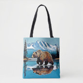 Activiteiten in de omgeving van Grizzly Lake Mount Tote Bag (Voorkant)
