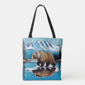 Activiteiten in de omgeving van Grizzly Lake Mount Tote Bag (Achterkant)