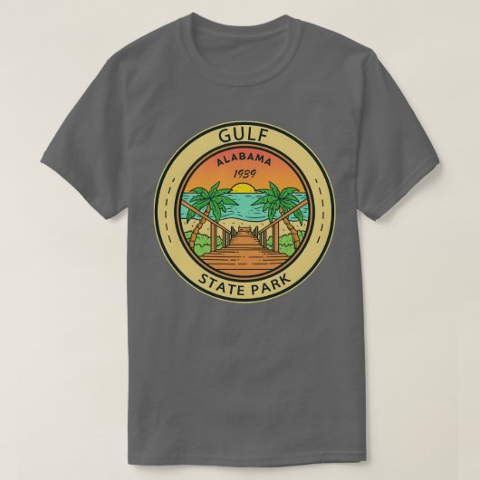 Activiteiten in de omgeving van Gulf State Park Al T-shirt (Design voorkant)