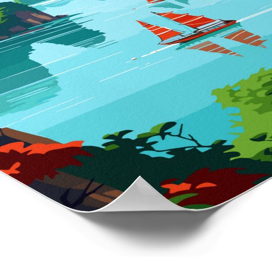 Activiteiten in de omgeving van Ha Long Bay Vietna Poster (Hoek)