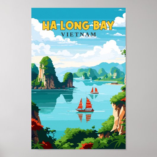 Activiteiten in de omgeving van Ha Long Bay Vietna Poster (Voorkant)