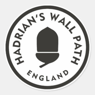 Activiteiten in de omgeving van Hadrian's Wall Pat Ronde Sticker
