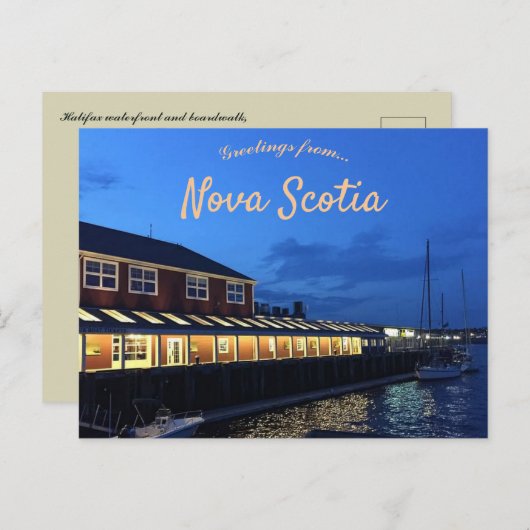 Activiteiten in de omgeving van Halifax Waterfront Briefkaart (Voorkant / Achterkant)