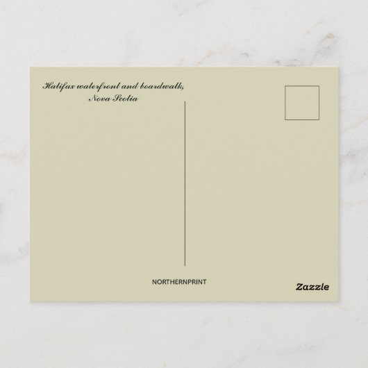Activiteiten in de omgeving van Halifax Waterfront Briefkaart (Achterkant)