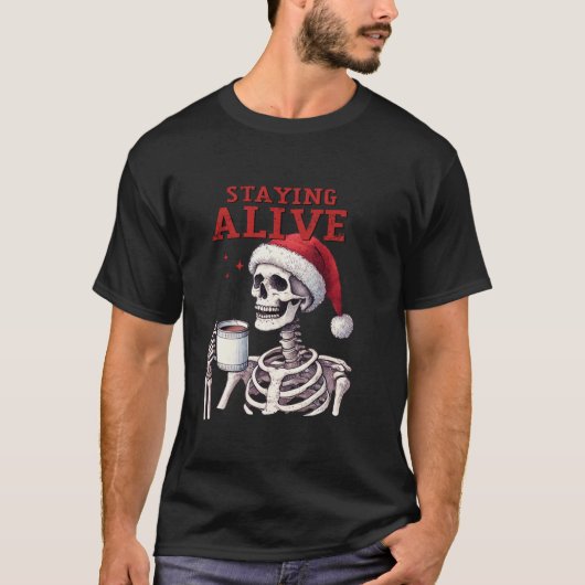 Activiteiten in de omgeving van Halloween Christma T-shirt (Voorkant)